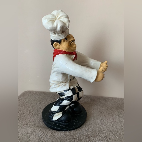 VINTAGE 13” Chef Figurine Italian Kitchen Food Restaurant Peter MOOK Collectible - Picture 9 of 9